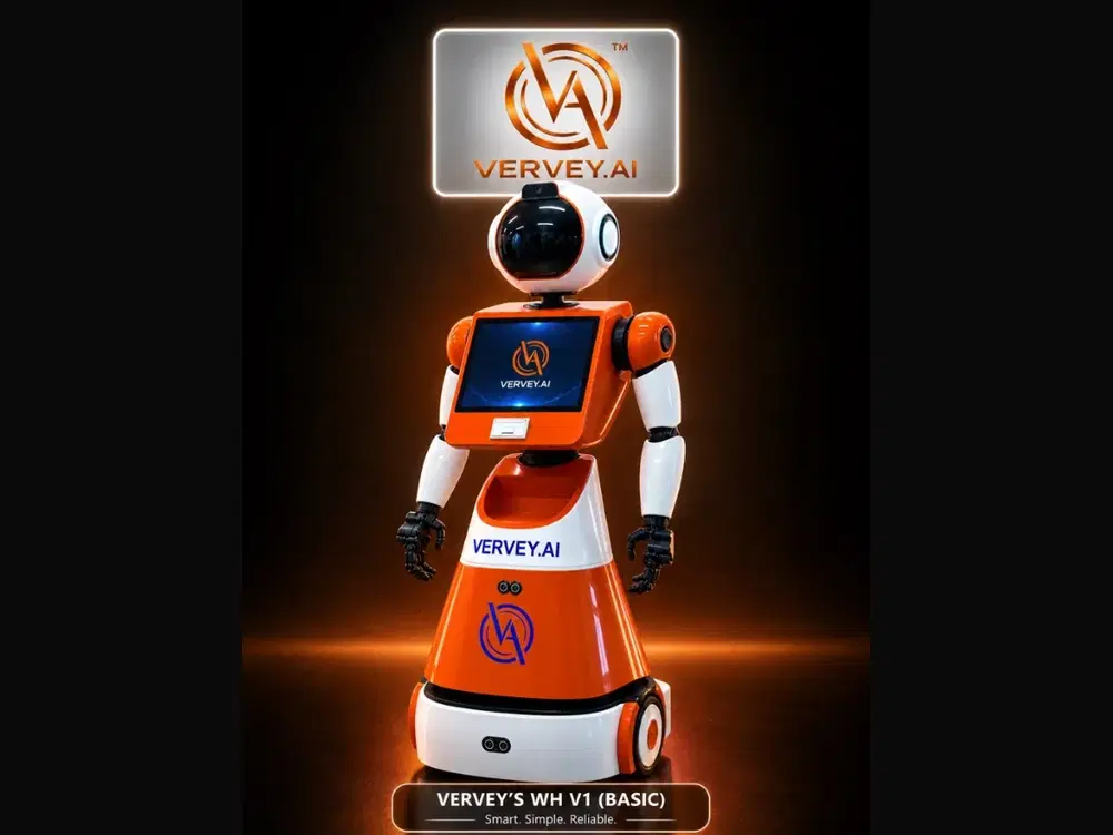 Humanoid robot on a wheeled base